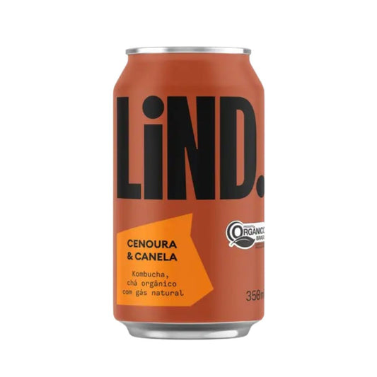 Kombucha Orgânica Cenoura e Canela 350ml LiND