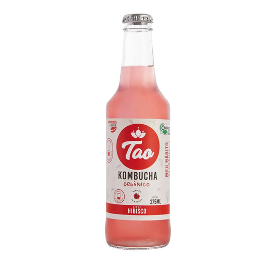Kombucha Orgânico Basic Hibisco 275ml Tao