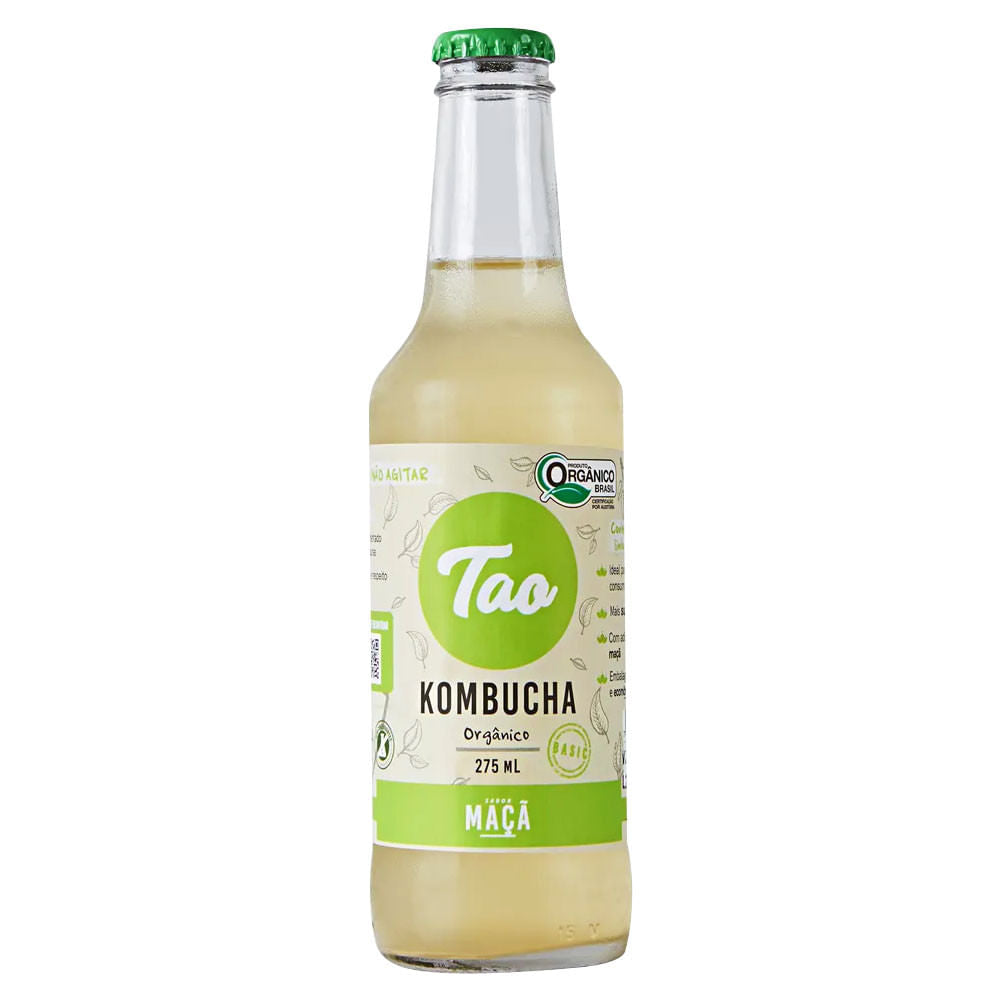 Kombucha Orgânico Basic Maçã 275ml Tao