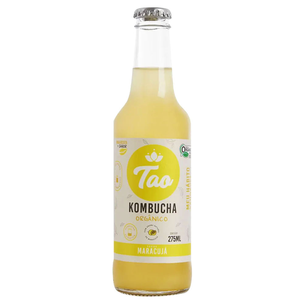 Kombucha Orgânico Basic Maracujá 275ml Tao
