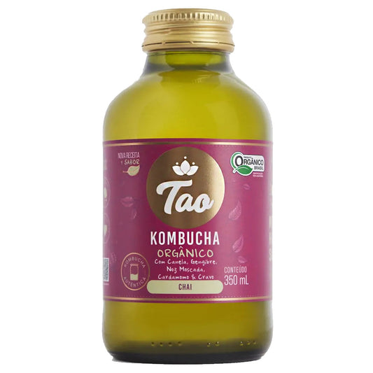 Kombucha Orgânico Chai Indiano 350ml Tao