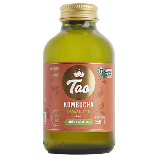 Kombucha Orgânico Limao e Curcuma 350ml Tao