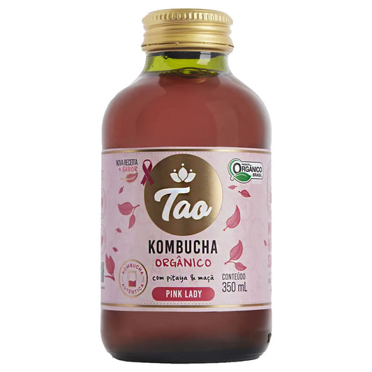 Kombucha Orgânico Pink Lady 350ml Tao