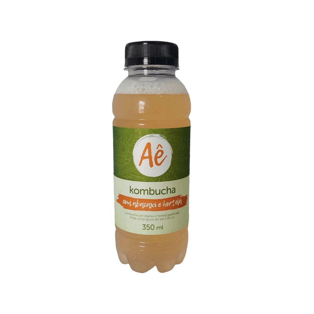 Garrafa-de-kombucha-Ae-sabor-abacaxi-e-hortela-com-350-ml