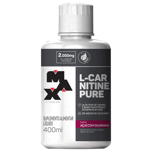 L-Carnitina Pure Açaí e Guaraná 400ml Max Titanium