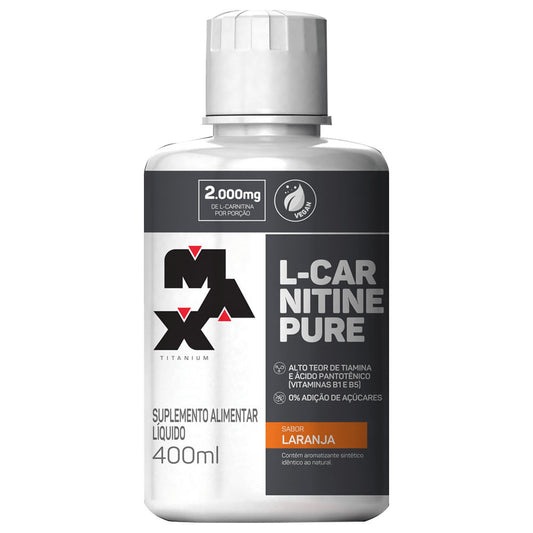 L-Carnitina Pure Laranja 400ml Max Titanium