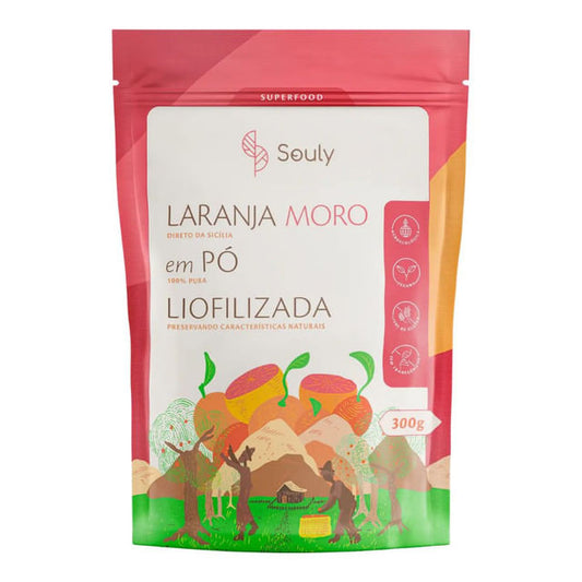 Laranja Moro em Pó Liofilizada 300g Souly