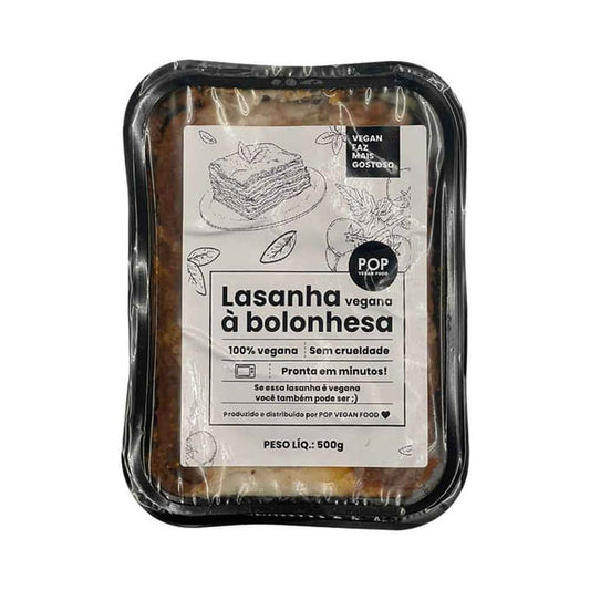 Lasanha Vegana Bolonhesa 500g Pop Vegan