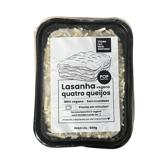Lasanha Vegana Quatro Queijos 500g Pop Vegan