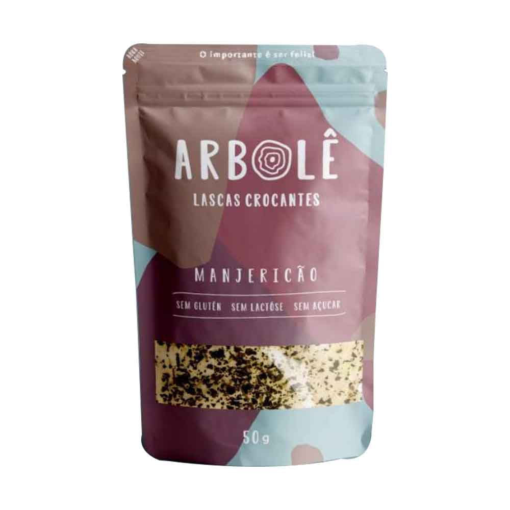 Lascas Crocantes Manjericão 50g Arbolê