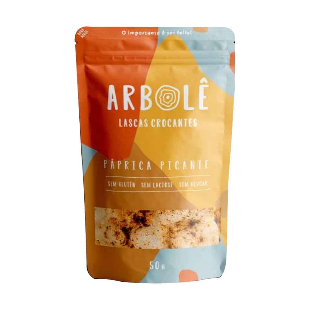 Lascas Crocantes Páprica Picante 50g Arbolê