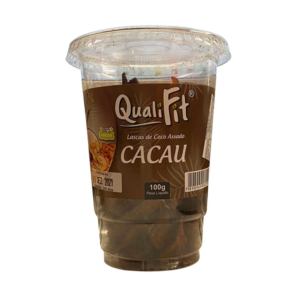 Lascas de Coco Assado com Cacau 100g QualiFit