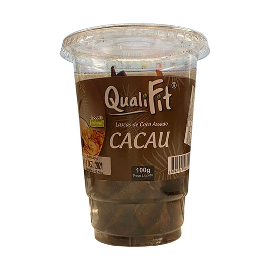 Lascas de Coco Assado com Cacau 100g QualiFit