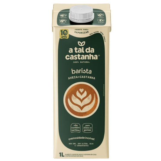 Leite Vegetal Barista de Aveia e Castanha 1L A Tal da Castanha