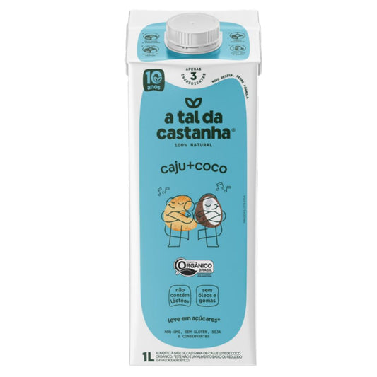Leite Vegetal Castanha de Caju e Coco Orgânico 1L A Tal da Castanha