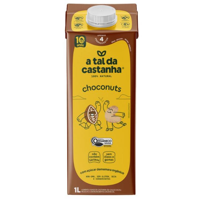 Leite Vegetal Choconuts Orgânico 1L A Tal da Castanha