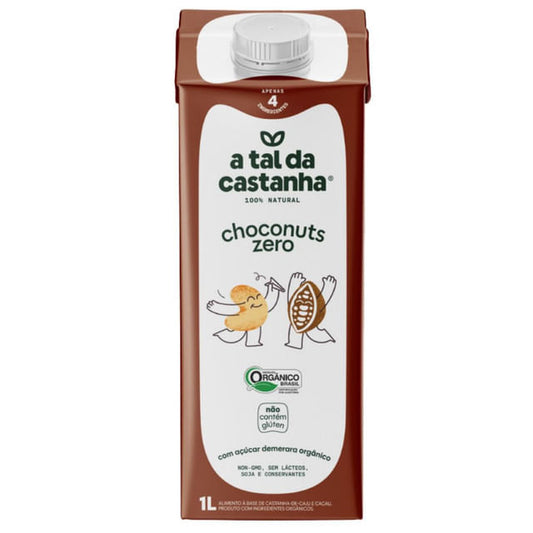 Leite Vegetal Choconuts Orgânico Zero 1L A Tal da Castanha