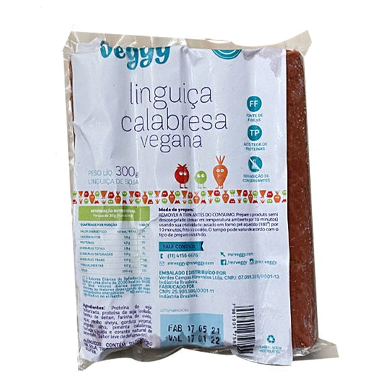 Linguiça Calabresa Vegana 300g Mr. Veggy