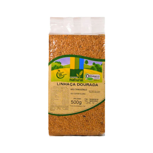 Linhaça Dourada Orgânico 500g Coopernatural