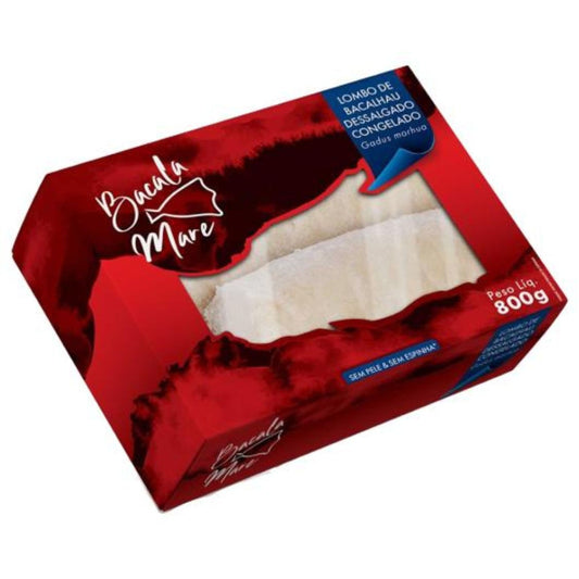 Lombo de Bacalhau Gadus Morhua Dessalgado 800g Bacala Mare