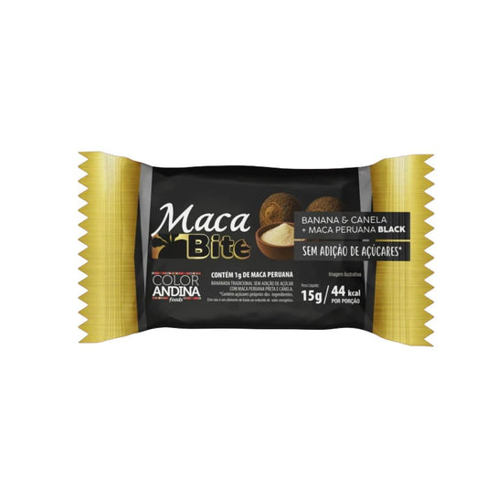 Maca Bite Barra de Maca Peruana Preta 15g Color Andina