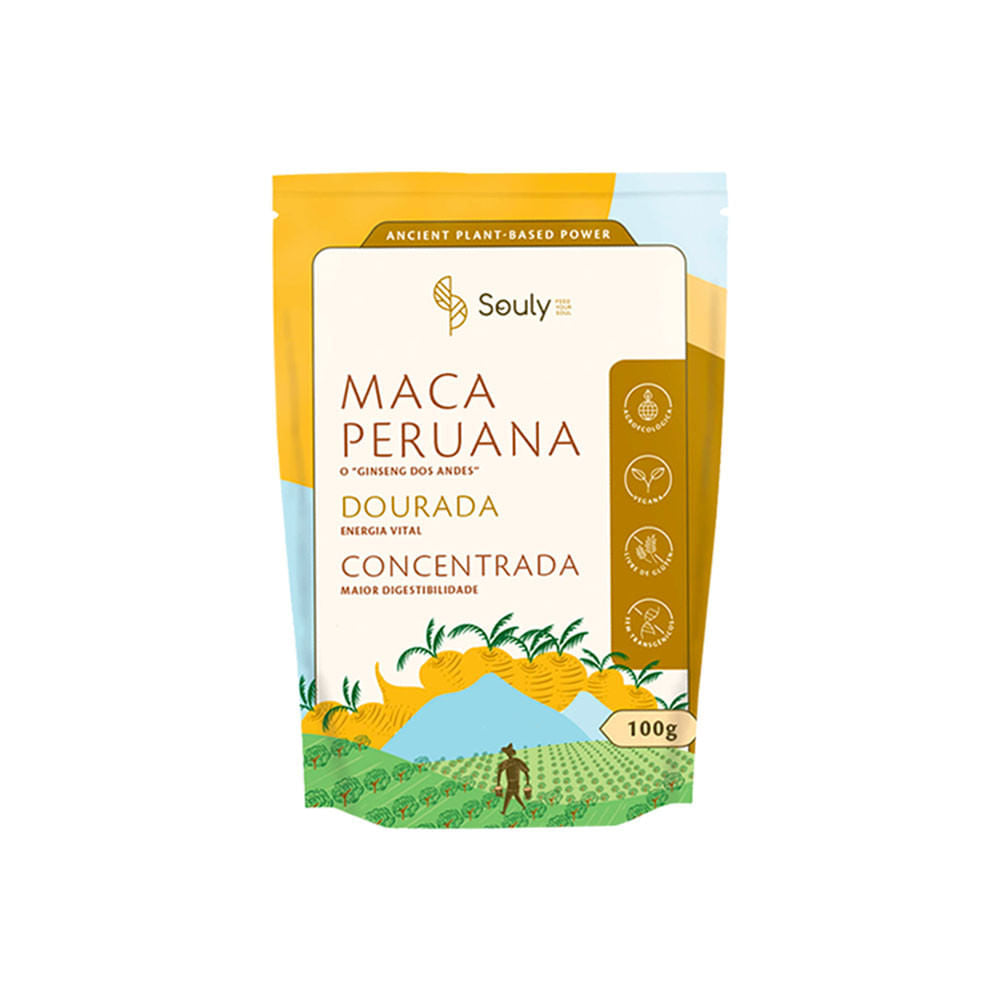Maca Peruana Dourada 100g Souly