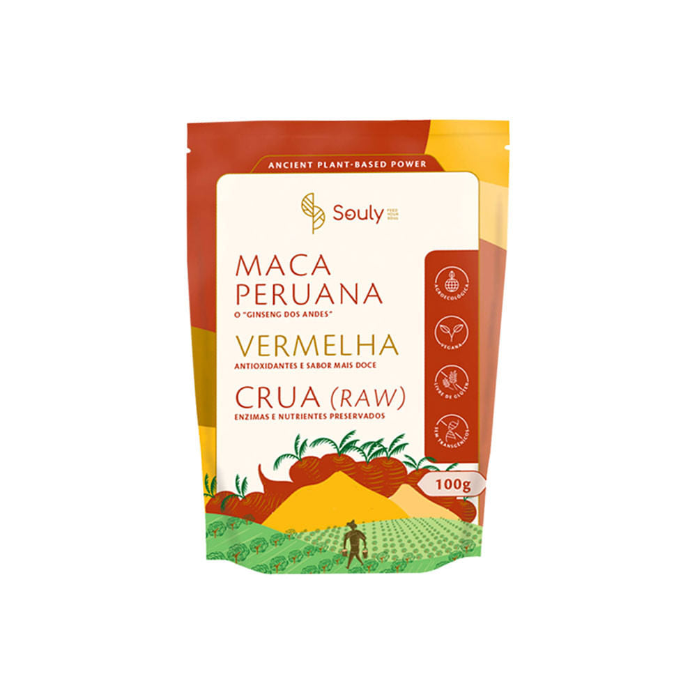 Maca Peruana Vermelha 100g Souly
