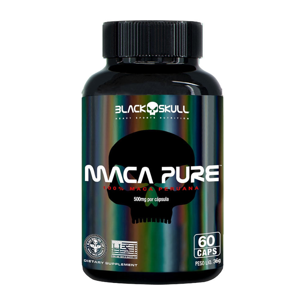 Maca Pure 60 Cápsulas Black Skull