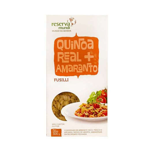 Macarrão Fusilli de Quinoa Real e Amaranto 300g Reserva Mundi
