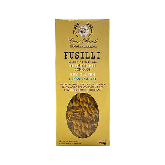 Macarrão Low Carb Fusilli Grão de Bico 200g Ceres Brasil