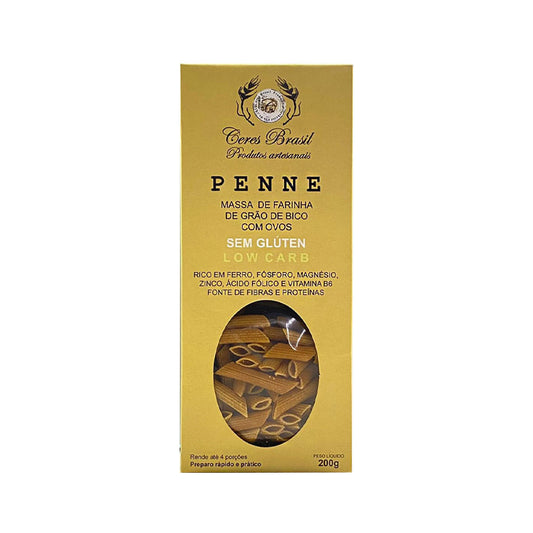 Macarrão Low Carb Penne Grão de Bico 200g Ceres Brasil