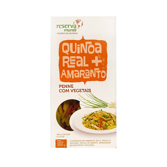 Macarrão Penne com Vegetais Quinoa Real e Amaranto 300g Reserva Mundi