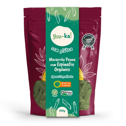 mbalagem-frontal-do-macarrao-sem-gluten-You-Ka-Penne-com-espinafre-organico-300g