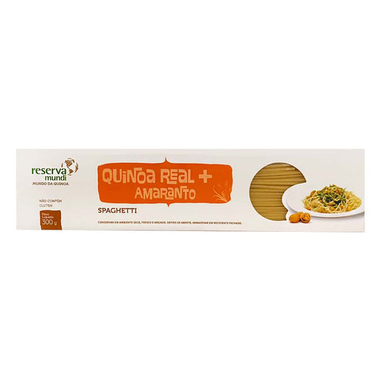 Macarrão Spaguetti de Quinoa Real e Amaranto 300g Reserva Mundi