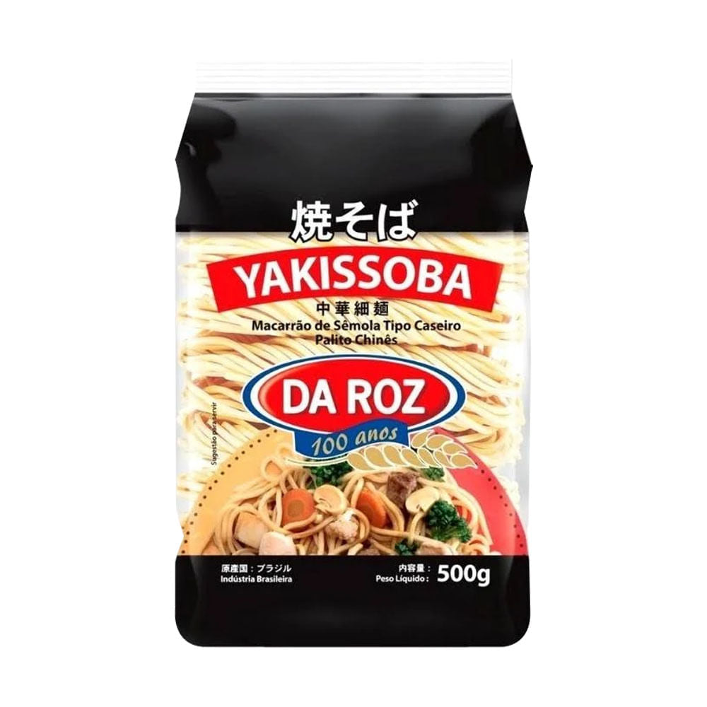 Macarrão de Sêmola Tipo Caseiro Palito Chinês Yakissoba 500g Da Roz