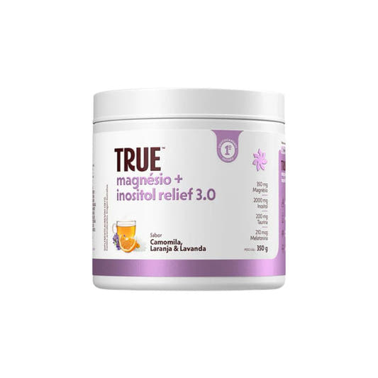 Magnesio-Inositol-Relief-3.0-Sabor-Camomila-Laranja-e-Lavanda-350g-TRUE