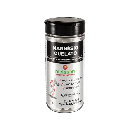 Magnésio Quelato 120 Cápsulas Meissen