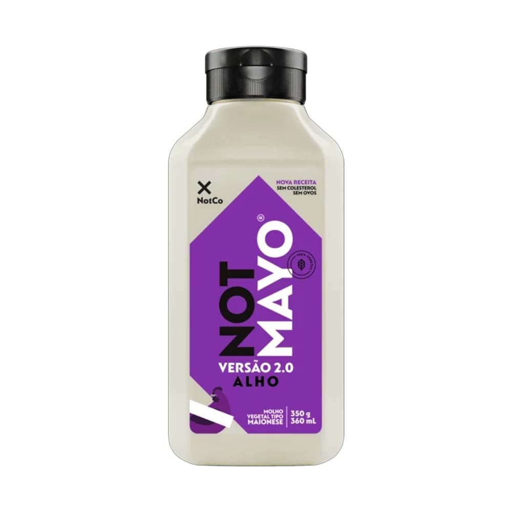 Maionese Vegana NOT MAYO Alho 350g NotCo