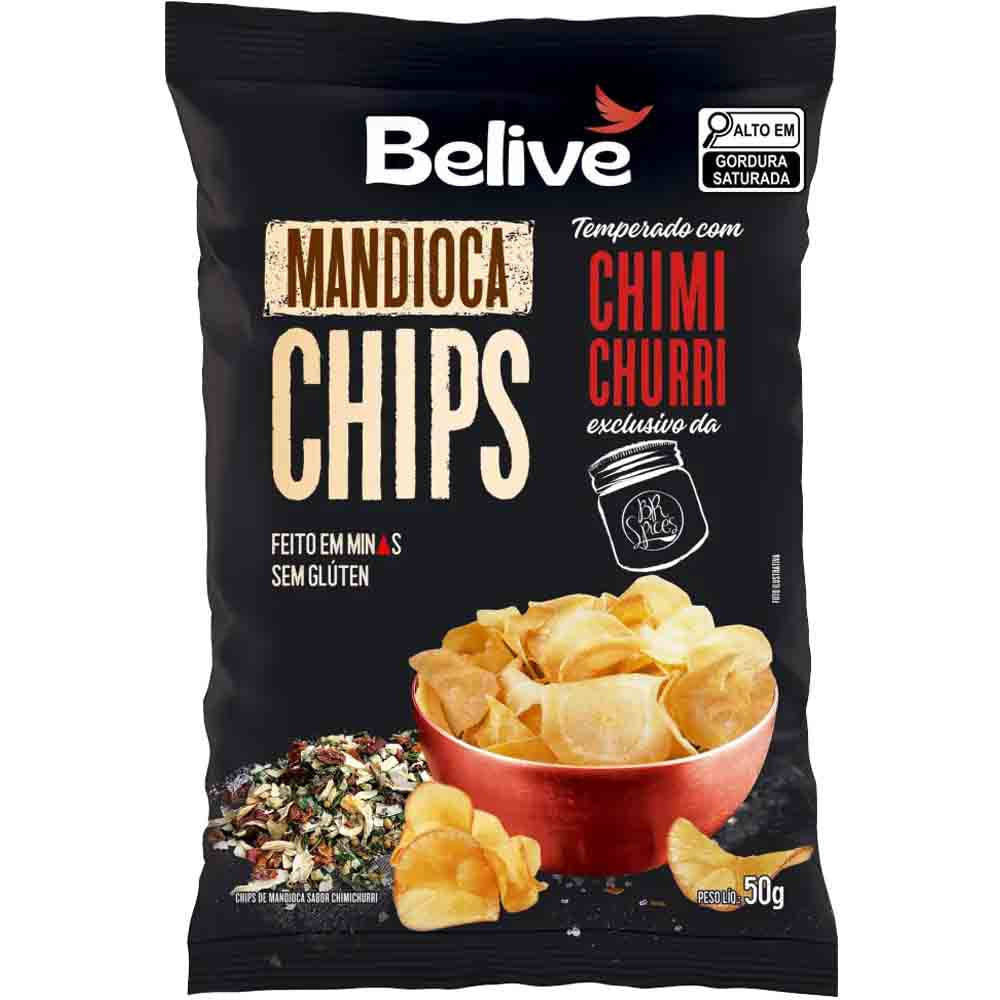 Mandioca Chips com Chimichurri 50g Belive