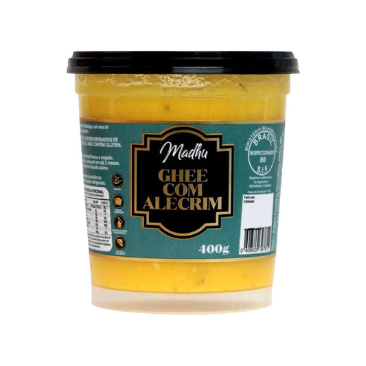 Manteiga Ghee Clarificada com Alecrim 400g Madhu Bakery