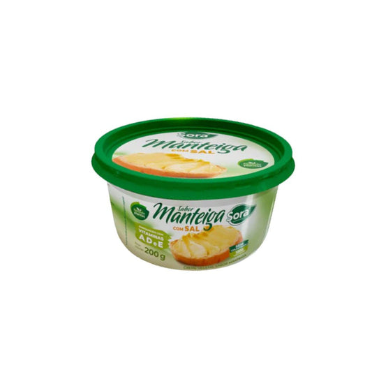 Manteiga Vegana com Sal 200g Sora Alimentos