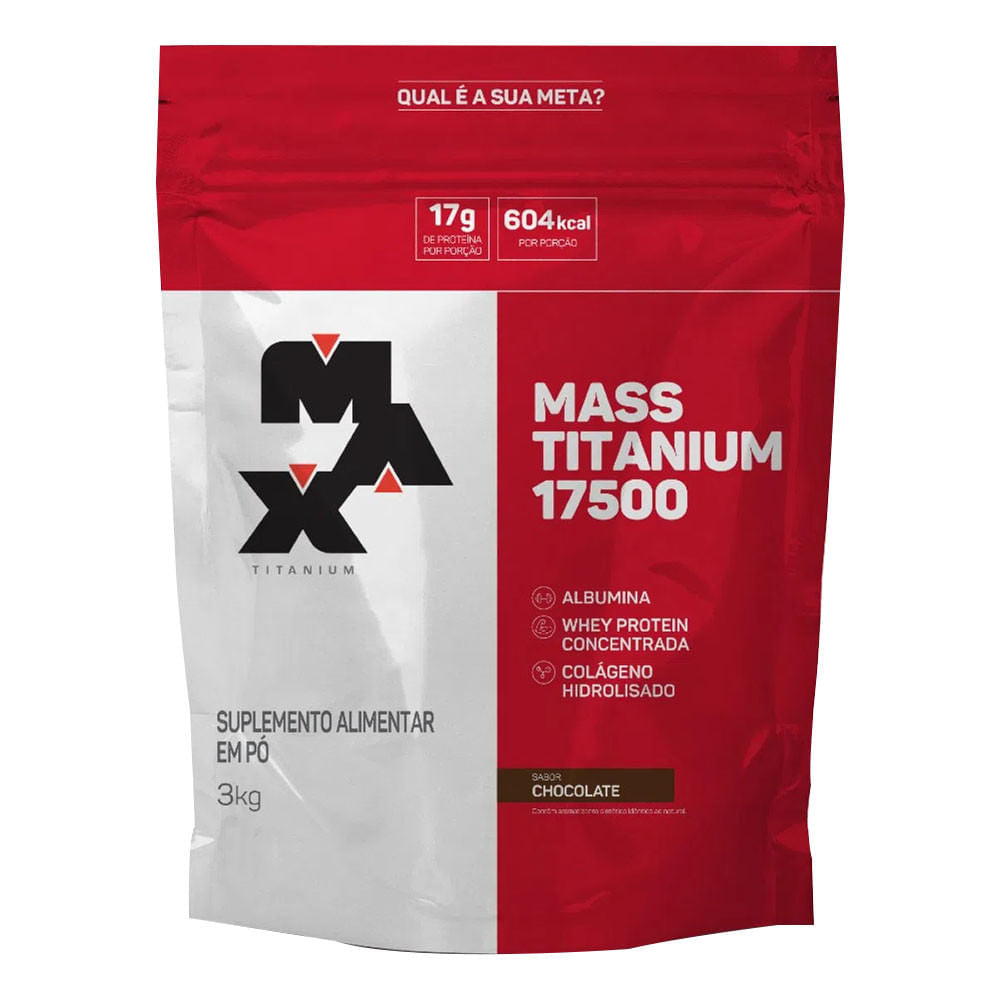 Massa 17500 Sabor Chocolate 3Kg Max Titanium