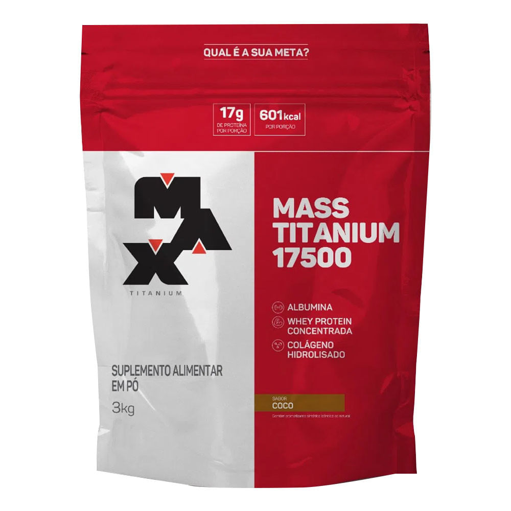 Massa 17500 Sabor Coco 3Kg Max Titanium