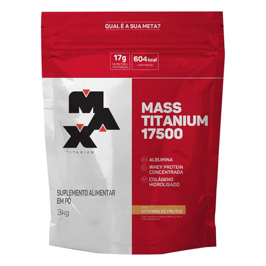 Massa 17500 Sabor Vitamina de Frutas 3Kg Max Titanium