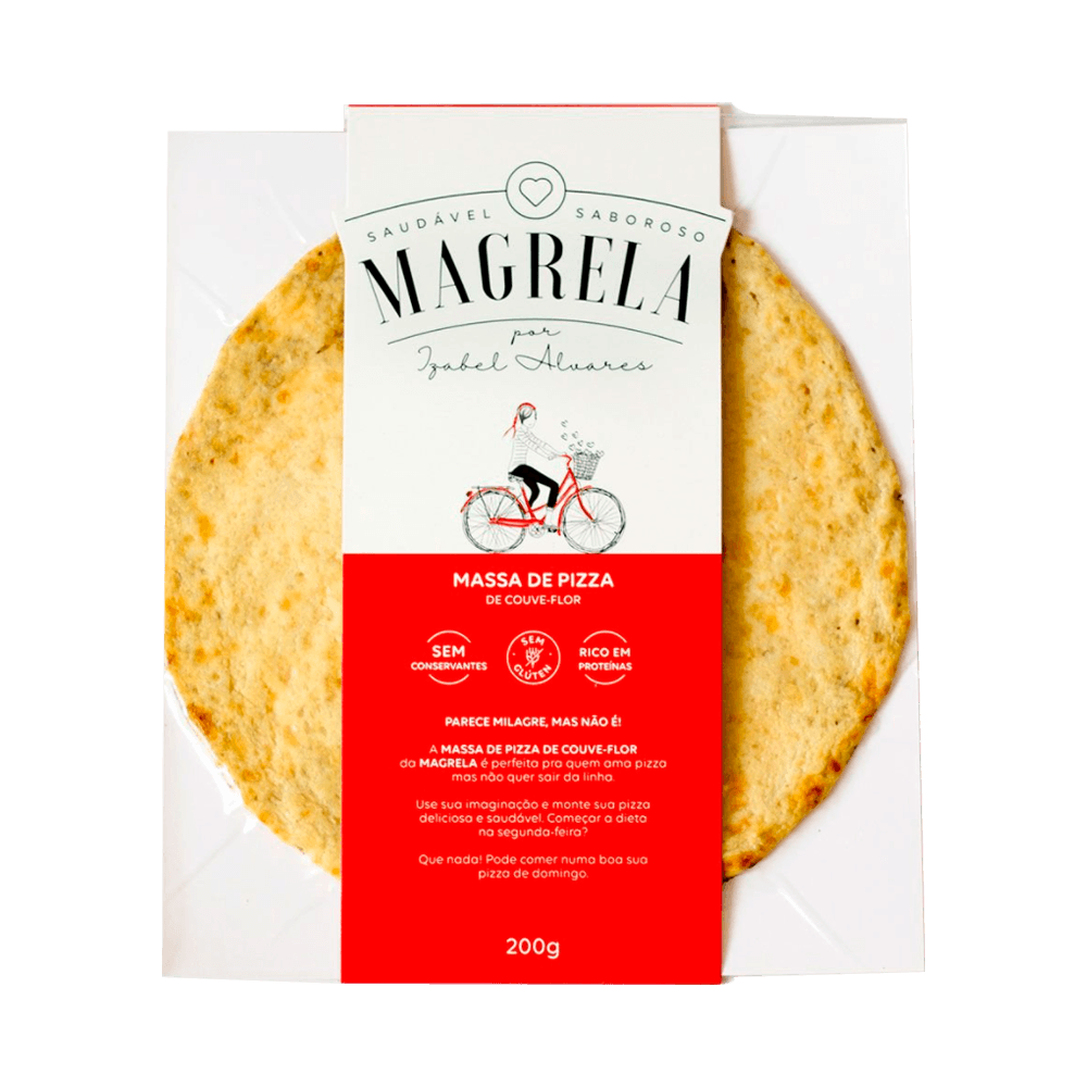 Massa de Pizza Low Carb 200g Magrela