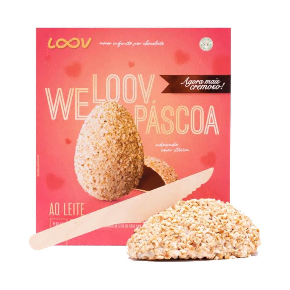 Meio Ovo de Páscoa Loov Gianduia ao Leite 250g Chocolife