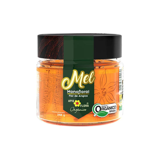 Mel Monofloral Flor de Angico Orgânico 240g Apis Flora