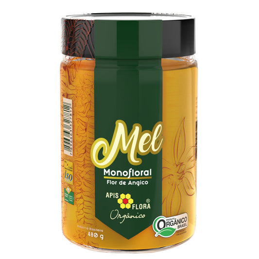 Mel Monofloral Flor de Angico Orgânico 480 g Apis Flora