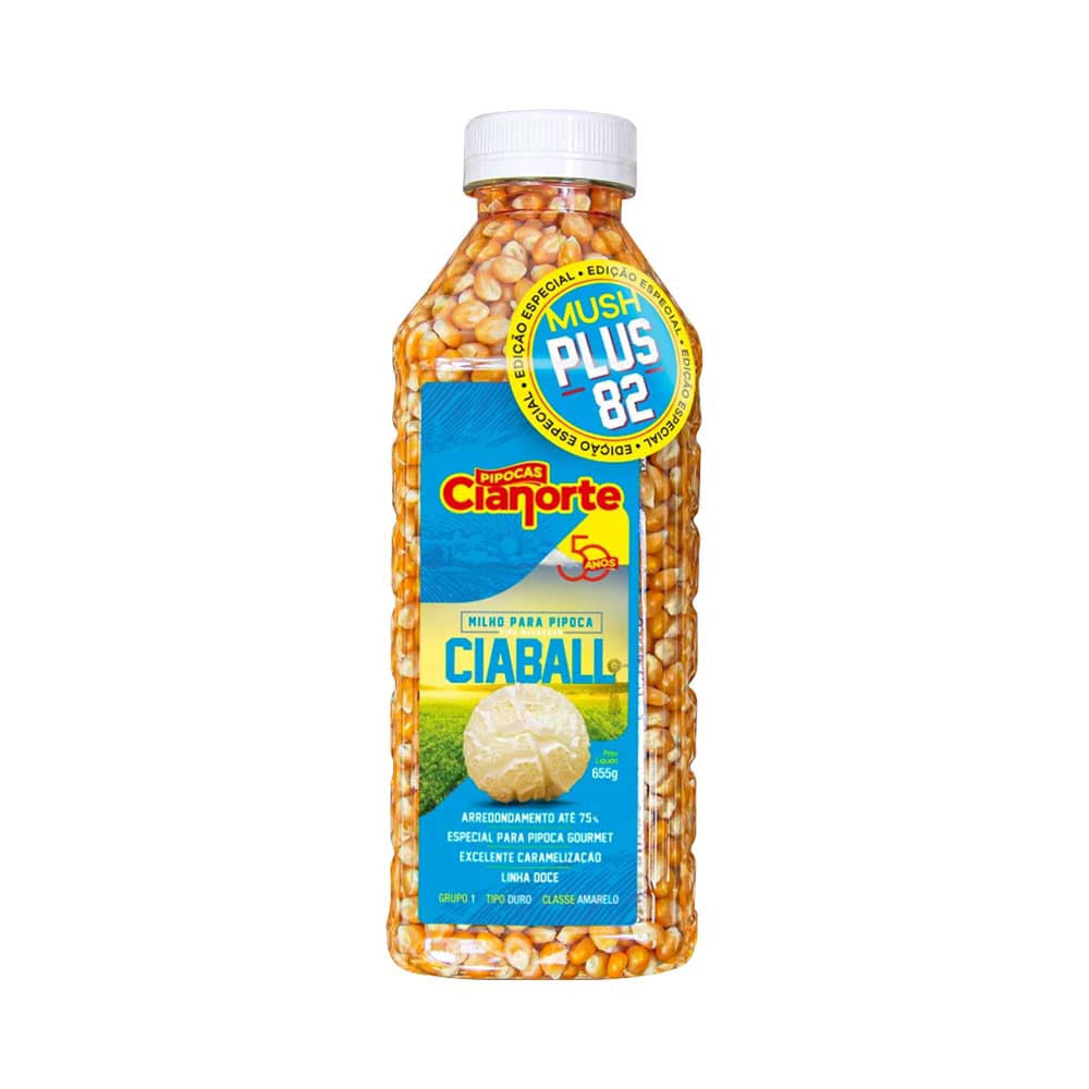 Milho Pipoca Ciaball Plus Mush 655g Cianorte