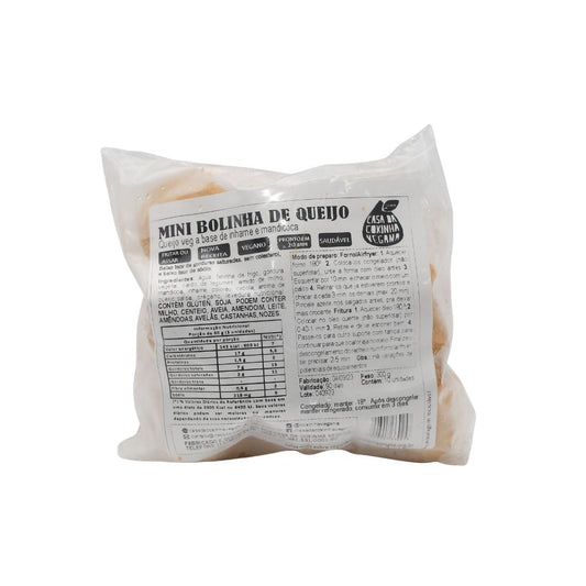 Embalagem-de-Mini-Bolinha-de-Queijo-vegano-Casa-da-Coxinha-Vegana-com-salgado-vegano-congelado-em-saco-plastico